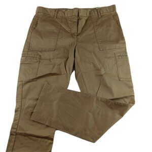 GAP Women's Skinny Crop Khaki Pant Size 10 Tan Brown Mid Rise Pockets Stretch